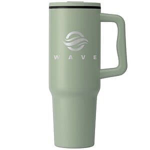 Polar - 40 oz. Stainless Steel Tumbler with Plastic Liner and Straw