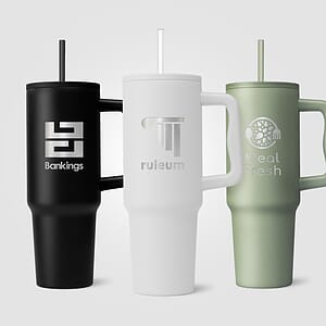Polar Pro - 40 oz. Double-Wall Recycled Stainless Steel Tumbler with Straw