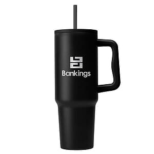 Polar Pro - 40 oz. Double-Wall Recycled Stainless Steel Tumbler with Straw