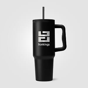 Polar Pro - 40 oz. Double-Wall Recycled Stainless Steel Tumbler with Straw