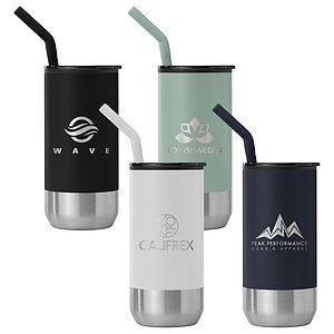 Atlantis - 16 oz. Double Wall Tumbler - Stainless with Recycled RPP Inner