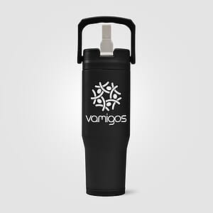 Polar Duo - 32 oz. Double-Wall Recycled Stainless Steel Tumbler with Storage Base