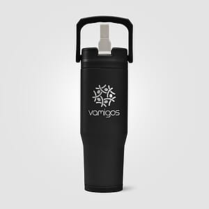 Polar Duo - 32 oz. Double-Wall Recycled Stainless Steel Tumbler with Storage Base