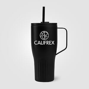 Majesty Recycled Stainless Steel Straw Tumbler - 30 oz.