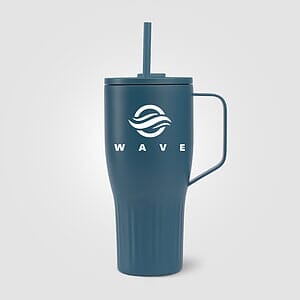 Majesty Recycled Stainless Steel Straw Tumbler - 30 oz.