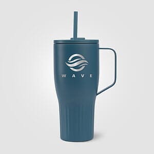Majesty Recycled Stainless Steel Straw Tumbler - 30 oz.