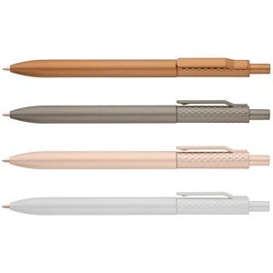 Vale Recycled Plastic Diamond Textured Metallic Pen