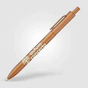Vale Recycled Plastic Diamond Textured Metallic Pen