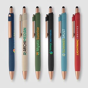 York Recycled Plastic Bronze Trim Stylus Ballpoint Pen