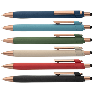 York Recycled Plastic Bronze Trim Stylus Ballpoint Pen
