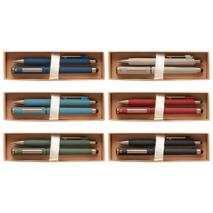 York Recycled Plastic Bronze Trim Pen Gift Set
