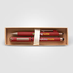 York Recycled Plastic Bronze Trim Pen Gift Set