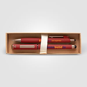 York Recycled Plastic Bronze Trim Pen Gift Set – Box Decorated