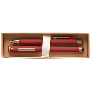 York Recycled Plastic Bronze Trim Pen Gift Set – Box Decorated
