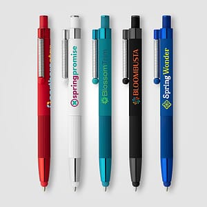 Lisbon Recycled Aluminum Monochrome Fidget  Stylus Pen