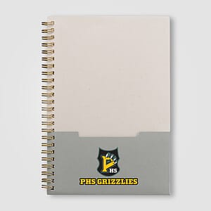 Lino FSC Paper Spiral Binding Vertical Pocket Notebook - A5
