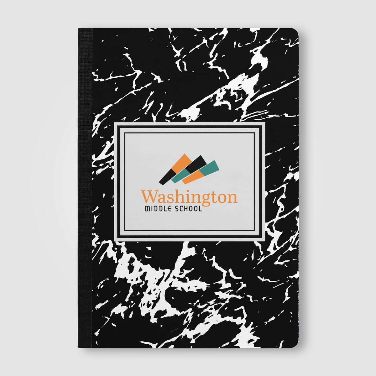 Slate FSC Paper Marble Hardcover Composition Notebook – A5
