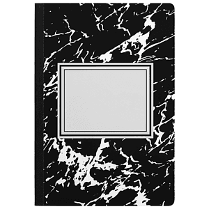 Slate FSC Paper Marble Hardcover Composition Notebook – A5