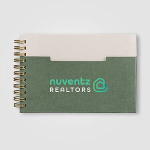 Lino FSC Paper Spiral Binding Horizontal Pocket Notebook - A6