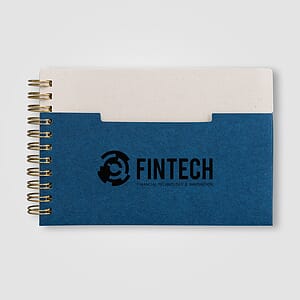 Lino FSC Paper Spiral Binding Horizontal Pocket Notebook - A6