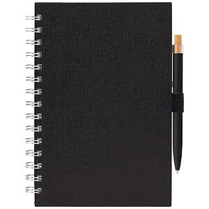 Terra Recycled Milk Carton Hard Cover Spiral A5 Notebook & Reborn Pen Set