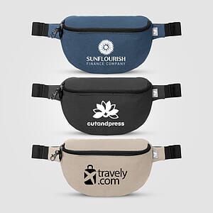 Helsinki rPET Anti-Theft Hook-Zip Waist Bag – 2L