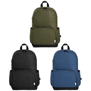 Kora rPET Dual Pocket Gold-Zip 15 Inch Laptop Backpack - 20L