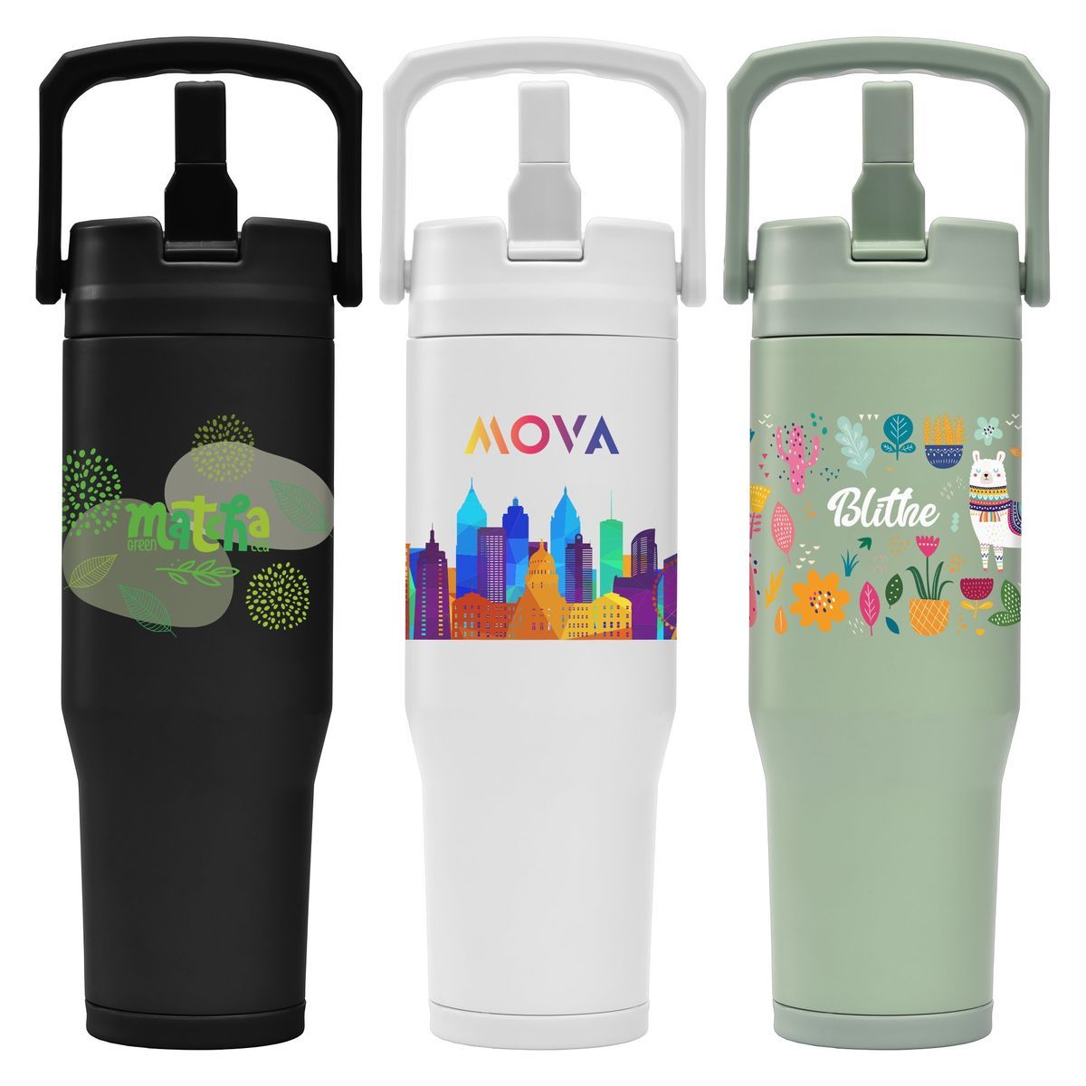 Polar Duo - 32 oz. Double-Wall Recycled Stainless Steel Tumbler with Storage Base