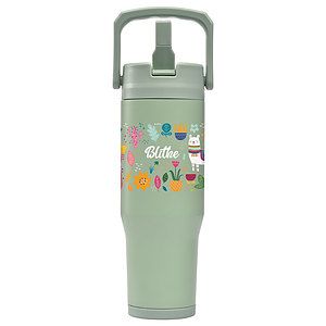 Polar Duo - 32 oz. Double-Wall Recycled Stainless Steel Tumbler with Storage Base
