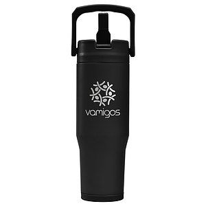 Polar Duo - 32 oz. Double-Wall Recycled Stainless Steel Tumbler with Storage Base
