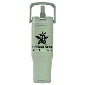 Polar Duo - 32 oz. Double-Wall Recycled Stainless Steel Tumbler with Storage Base