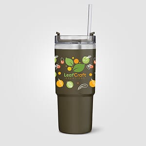 Rime Recycled Stainless Steel Double Wall Leakproof  Straw Tumbler - 25oz
