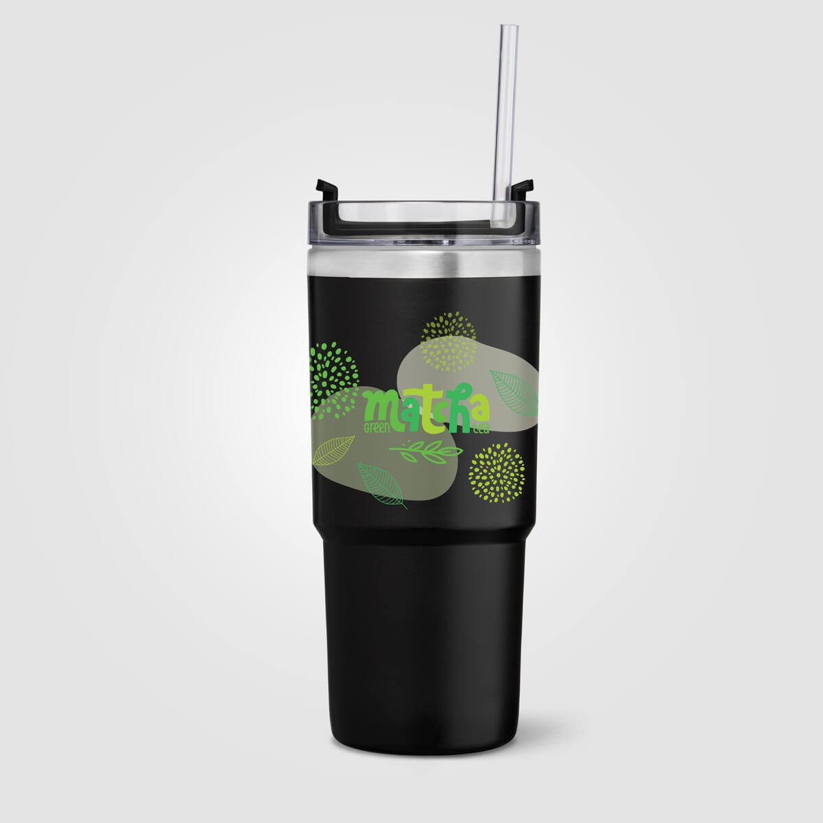 Rime Recycled Stainless Steel Double Wall Leakproof  Straw Tumbler - 25oz