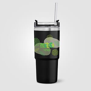 Rime Recycled Stainless Steel Double Wall Leakproof  Straw Tumbler - 25oz