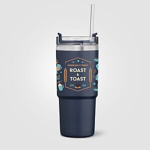 Rime Recycled Stainless Steel Double Wall Leakproof  Straw Tumbler - 25oz