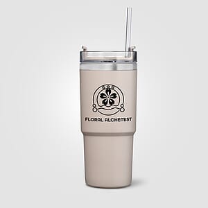 Rime Recycled Stainless Steel Double Wall Leakproof  Straw Tumbler - 25oz