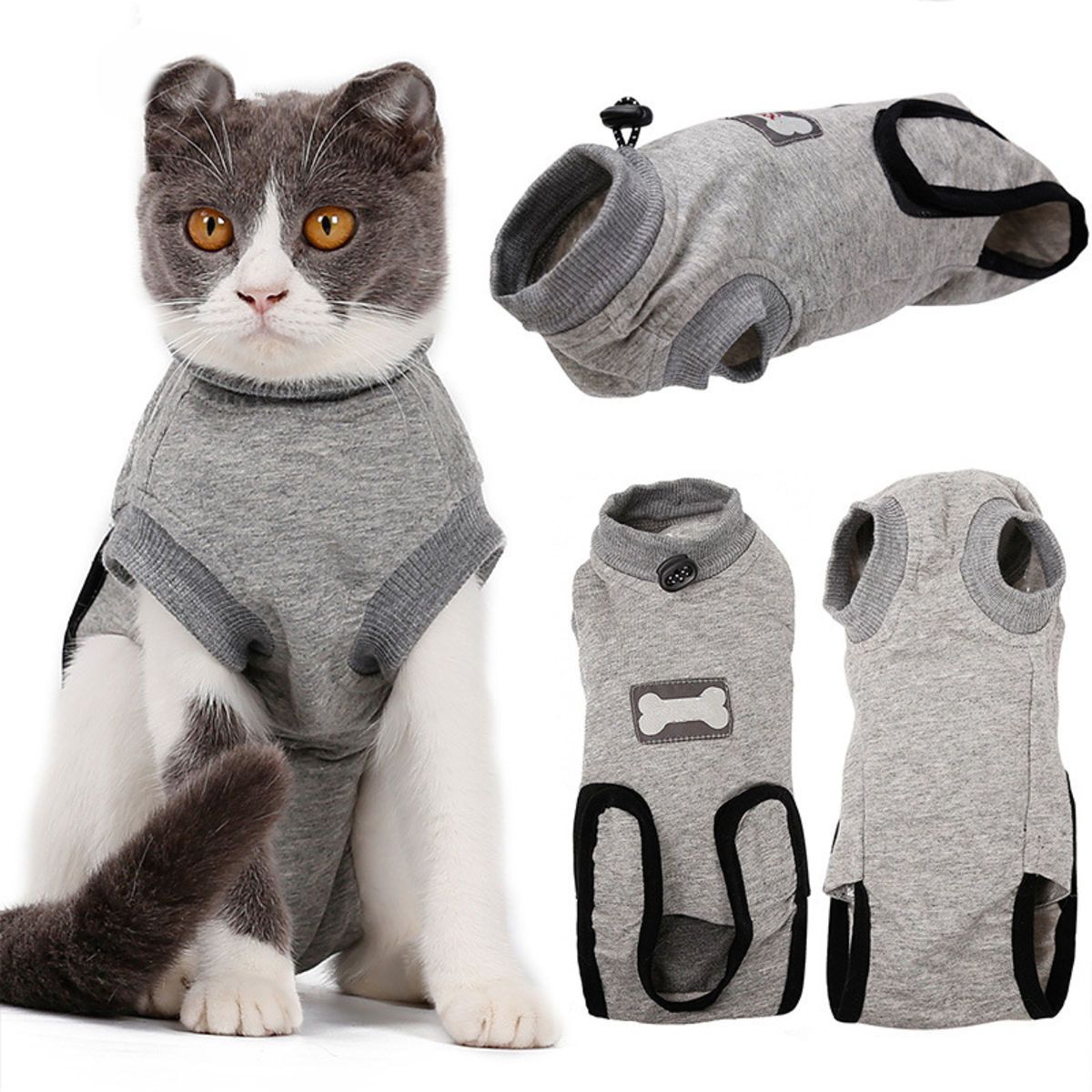 Cat Recovery Suit for Abdominal Wounds and Skin Diseases