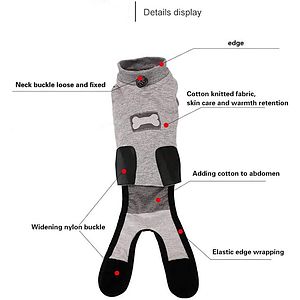 Cat Recovery Suit for Abdominal Wounds and Skin Diseases