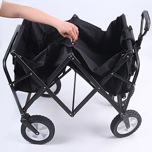 Collapsible Folding Outdoor Garden Utility Wagon with Cover