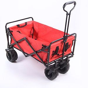 Collapsible Folding Outdoor Garden Utility Wagon with Cover