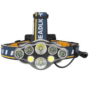 Rechargeable COD Headlamp,5 6 7 8 LED 8 Modes USB 186502