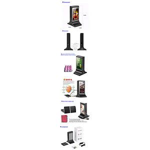 WiFi Table Advertising Player Dual LCDRestaurant MenuCharg