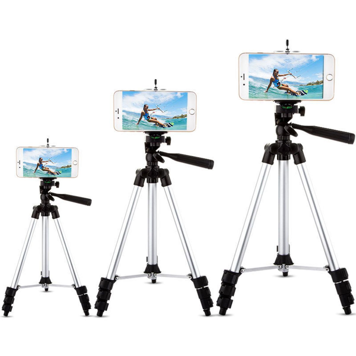 Camera Tripod with Carry Bag, Lightweight Travel Aluminum