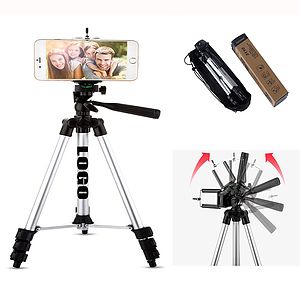 Camera Tripod with Carry Bag, Lightweight Travel Aluminum