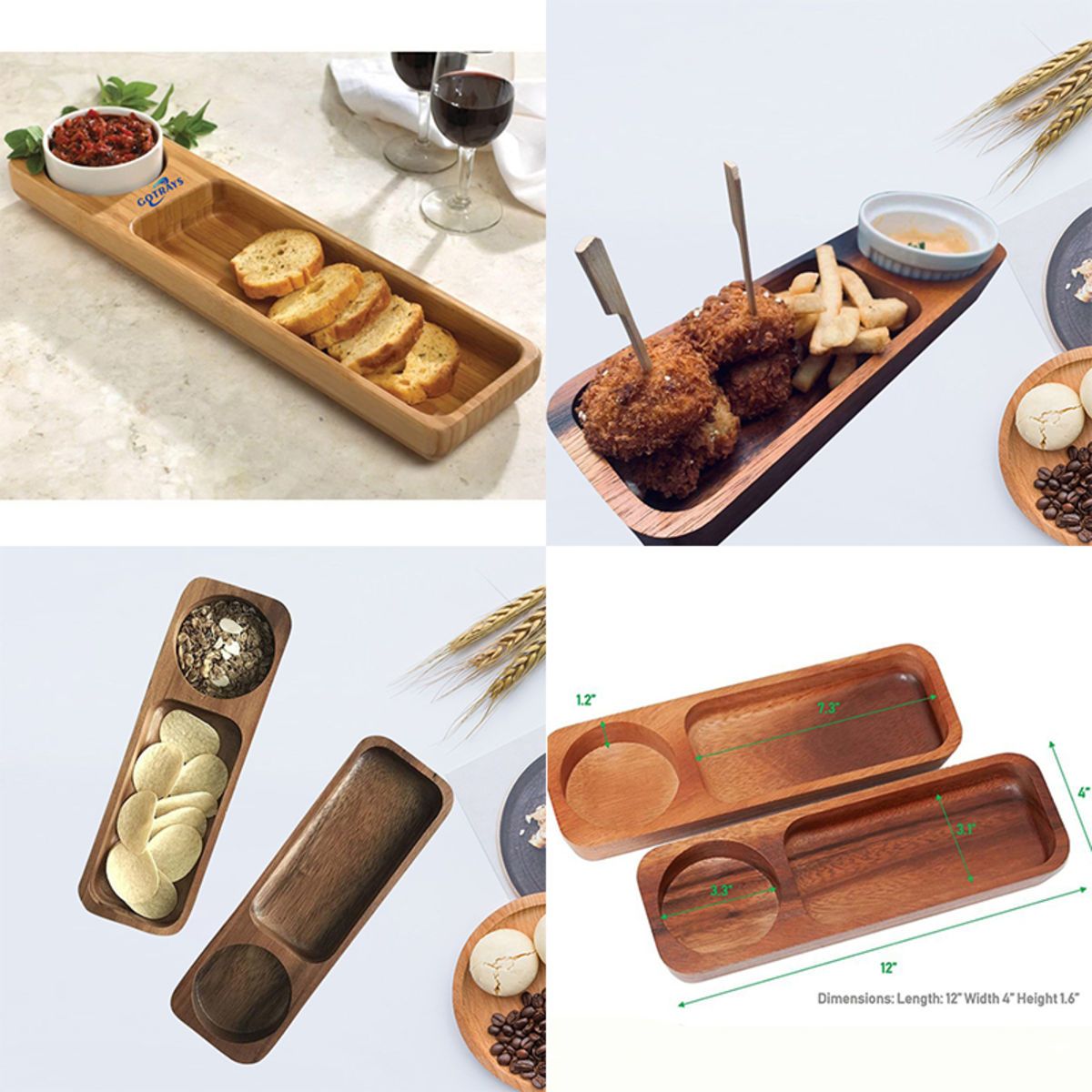 Bamboo Snack Bread Set