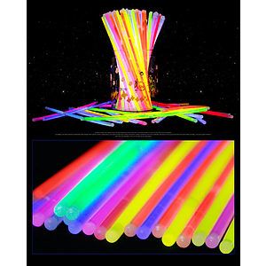 100pcs GlowSticks Bulk, Party Favors Glow SticksConnectors