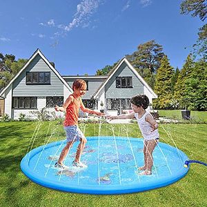Splash Pad for Kids, Sprinkler Outdoor Summer Swimming Toys