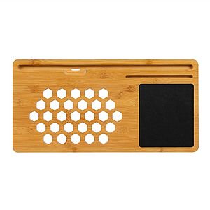 Lap Desk Enhanced Organic Bamboo Laptop Tray with Vent Holes