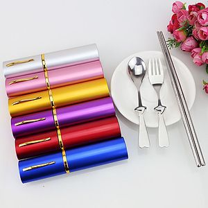 Reusable Stainless Steel Travel Cutlery Set With Case