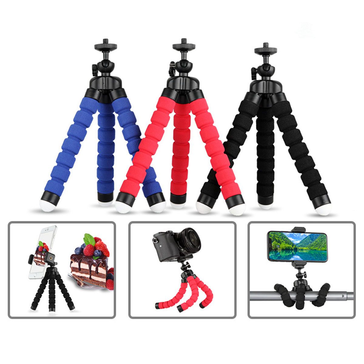 Premium Flexible Phone Tripod with Wireless Remote